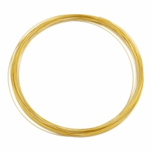 Проволока Мемори c Памятью Стальная для Ожерелий, Золото, 0.6х115мм, (УТ100021608)