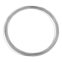 Проволока c Памятью Стальная для Ожерелий 0.6х115мм, Платина, (УТ100021609)