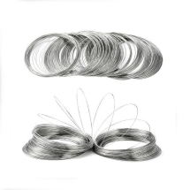 Проволока c Памятью Стальная для Ожерелий, Платина, 1.0х115мм, (УТ100021610)