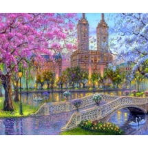 Картина за номерами "Парк", Подарункова Упаковка, Полотно на Дерев'яному підрамнику, Акрилові Фарби, Кисті, Розмір: 40х50см, (УТ100021726)