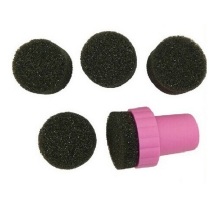 Спонж с Ручкой для Градиентного Маникюра с Запасными Спонжиками, 5 шт, Размер: 3см, Цвет: Розовый, (УТ100021985)