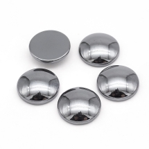 Кабошоны Синтетический Немагнитный Гематит, Полукруглые, Размер: 10x2.8мм (УТ100022375)