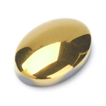 Кабошоны Синтетический Немагнитный Гематит, Овальные, Класс А, Цвет: Золото, Размер: 24.5x17.5x6мм (УТ100022391)