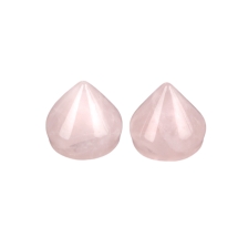 Кабошоны Натуральный Розовый Кварц Конус, 10~11x10~11мм, (УТ100022398)