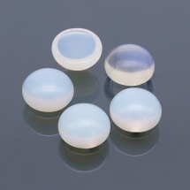 Кабошоны Синтетический Опалит, Неокрашенные, Полукруглые, Размер: 12x5мм (УТ100022433)