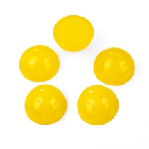 Кабошоны Натуральный Белый Нефрит, Окрашенные, Полукруглые, Цвет: Золотистый, Размер: 6x3~4мм (УТ100022444)