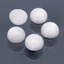 Кабошоны Натуральный Белый Нефрит Окрашенные, Полукруглые, Цвет: Белый, Размер: 6x3~4мм (УТ100022470)