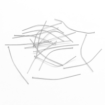 Пины Гвоздики, Плоская Шляпка, Железо, Цвет: Платина, Размер: 65х0.7мм, 25г/около 105шт, (УТ100022543)