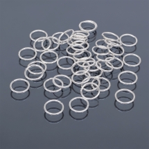 Колечки Одинарные Открытые, Железные, Цвет: Серебро, Размер: 14х1.5мм, Внутренний Диаметр 11мм, около 90шт/50г, (УТ100022591)