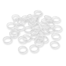 Колечки Одинарные, Закрытые, но Непаянные, Железные, Цвет: Серебро, Размер: 16х1.5мм, Внутренний Диаметр 13мм, около 70шт/50г, (УТ100022592)