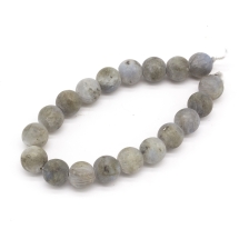 Бусины Натуральный Лабрадорит Круглые, Матовые, 10мм, Отверстие 1мм, около 19шт/18см/нить, (УТ100022703)