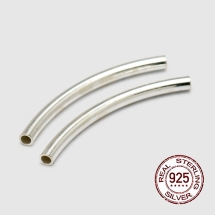 Серебро 925 Бусины-Трубочки, 31х2мм, Отверстие 1.2мм, (УТ100022894)
