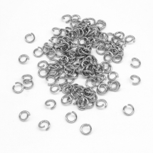 Кільця Одинарні Відкриті Сполучні Нержавіюча Сталь, 4х0.6мм, (УТ100023347)