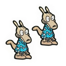 Нашивка на Одяг, Вишита нашивка, Термонаклейка, Аплікація, Вовк, Розмір: 11.6x8см, (УТ100023449)