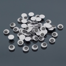 Глазки Живые для Скрапбукинга и игрушек, Круглые, Клеевая Основа, Цвет: Черный, Размер: 12x3мм, около 220шт/20г, (УТ100023566)