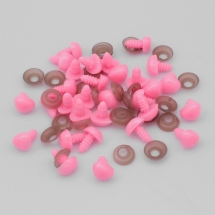 Носик для Іграшок, Трикутний, Колір: Рожевий, Розмір: 11х14мм, Пін: 6мм, (УТ100023572)
