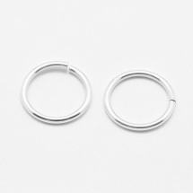 Срібло 925 Кільця Одинарні Відкриті, Розмір: 10х1мм, Внутрішній Діаметр 8мм, (УТ100024009)