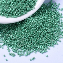 Бісер MIYUKI Delica DB1182 11/0, Galvanized Semi-Frosted Dark Mint, 200шт/1г, (УТ100024065)