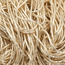 Канитель Трунцал 4 грани, Цвет: Светлое Золото, Отрезки не Менее 15см, Диаметр 1мм, около 370см/10г, (УТ100024091)