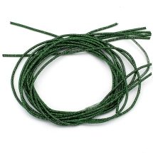 Канитель Трунцал, 4 Грани, Цвет: Темно-зеленый, Отрезки не Менее 15см, Диаметр 1.2мм, около 340см/10г, (УТ100024094)