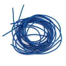 Канитель Трунцал, 4 Грани, Цвет: Синий, Отрезки не Менее 15см, Диаметр 1.2мм, около 344мм/10г, (УТ100024095)