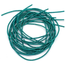 Канитель Трунцал, 4 Грани, Цвет: Бирюзовый, Отрезки не Менее 15см, Диаметр 1.2мм, около 363см/10г, (УТ100024096)