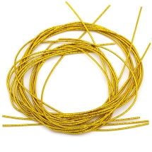 Канитель Трунцал, Цвет: Золото, Отрезки не Менее 15см, Диаметр 1мм, около 545смм/10г, (УТ100024104)