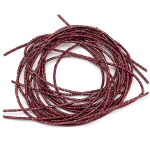 Канитель Трунцал, 4 Грани, Цвет: Красный, Отрезки не Менее 15см, Диаметр 1.2мм, около 354см/10г, (УТ100024112)