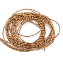 Канитель Трунцал, 4 Грани, Цвет: Розовое Золото, Отрезки не Менее 15см, Диаметр 1.2мм, около 392см/10г, (УТ100024113)