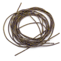 Канитель Трунцал, 4 Грани, Цвет: Сине-золотой, Отрезки не Менее 15см, Диаметр 1.2мм, около 353см/10г, (УТ100024115)