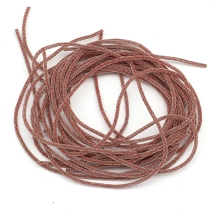 Канитель Фигурная Витая Бархатная, Цвет: Бежево-розовый, Отрезки не Менее 15см, Диаметр 1.2мм, около 315см/10г, (УТ100024122)