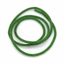 Канітель Фігурна, Діаметр: 3 мм, Колір: Зелений, відрізки не менше 10см, близько см / 10г, (УТ100024127)
