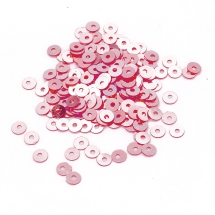 Пайетки, Круглые, Зеркальные, Цвет: Розовый, Размер: 4мм, около 750шт/5г, (УТ100024153)
