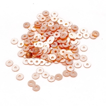 Паєтки, Круглі, Дзеркальні, Колір: Помаранчевий, Розмір: 4 мм, (УТ100024155)