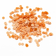 Паєтки, Круглі, Матові, Колір: оранжево-червоний, Розмір: 4 мм, (УТ100024168)