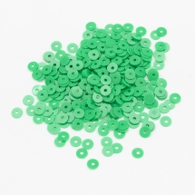 Паєтки, Круглі, Непрозорі, Матові, Колір: Зелений, Розмір: 4 мм, (УТ100024173)