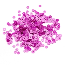 Пайетки, Круглые, Матовые, Цвет: Фуксия, Размер: 4мм, около 1500шт/10г, (УТ100024184)