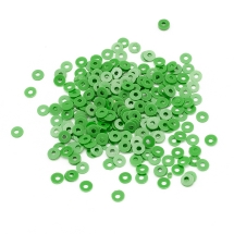Пайетки, Круглые, Матовые, Цвет: Ярко-салатовый, Размер: 3мм, около 2700шт/10г, (УТ100024202)