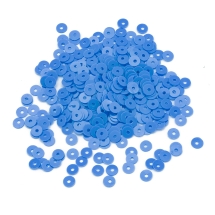 Паєтки, Круглі, Непрозорі, Матові, Колір: Синій, Розмір: 3 мм, (УТ100024204)