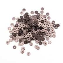 Пайетки, Круглые, Непрозрачные, эффект Античный Металлик, Цвет: Коричнево-бронзовый, Размер: 4мм, около 2000шт/10г, (УТ100024208)