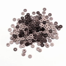 Пайетки, Круглые, Непрозрачные, эффект Античный Металлик, Цвет: Темно-коричневый, Размер:4мм, около 2000шт/10г, (УТ100024209)
