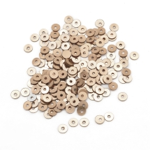 Паєтки, Круглі, Непрозорі, ефект Античний Металік, Колір: Рожеве Золото, Розмір: 4 мм, (УТ100024210)