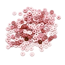 Паєтки, Круглі, Непрозорі, ефект Античний Металік, Колір: Рожевий, Розмір: 4 мм, (УТ100024211)
