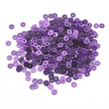 Паєтки, Круглі, Непрозорі, ефект Античний Металік, Колір: Бузковий, Розмір: 4 мм, (УТ100024223)