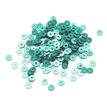 Паєтки, Круглі, Непрозорі, ефект Античний Металік, Колір: Морський-зелений, Розмір: 4 мм, (УТ100024230)