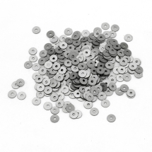 Пайетки, Круглые, Непрозрачные, эффект Античный Металлик, Цвет: Серебристо-серый, Размер:4мм, около 2000шт/10г, (УТ100024238)