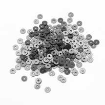 Паєтки, Круглі, Непрозорі, ефект Античний Металік, Колір: Сталевий, Розмір: 4 мм, (УТ100024241)