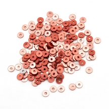Паєтки, Круглі, Непрозорі, ефект Античний Металік, Колір: Світло-червоний, Розмір: 3 мм, (УТ100024254)