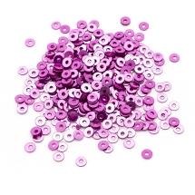 Пайетки, Круглые, Непрозрачные, эффект Античный Металлик, Цвет: Фуксия, Размер: 3мм, около 3000шт/10г, (УТ100024262)