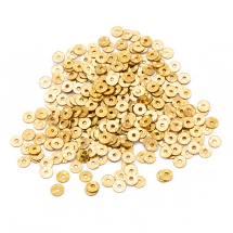 Пайетки, Круглые, Голографические, Цвет: Золото, Размер: 4мм, около 1800шт/10г, (УТ100024267)